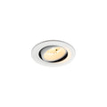 NUMINOS® MOVE S, luminária de teto embutida, 3000 K, 20°, IP20, redonda, branca