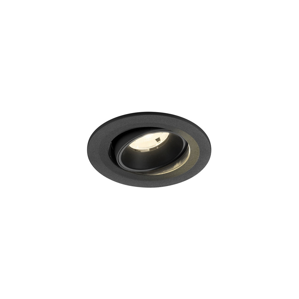 NUMINOS® MOVE S, Luminária de teto embutida, 4000 K, 20°, IP20, redonda, preta