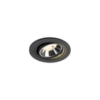 NUMINOS® MOVE S, luminária para encastrar no teto, preta/cromada 4000 K 20°