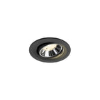 NUMINOS® MOVE S, luminária para encastrar no teto, preta/cromada 4000 K 40°