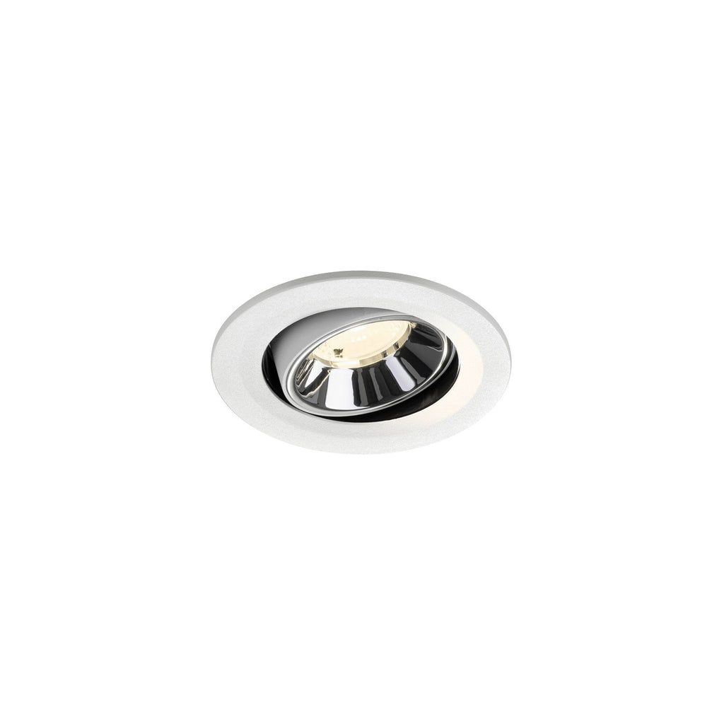 NUMINOS® MOVE S, luminária para encastrar no teto, brance/cromada 4000 K 40°