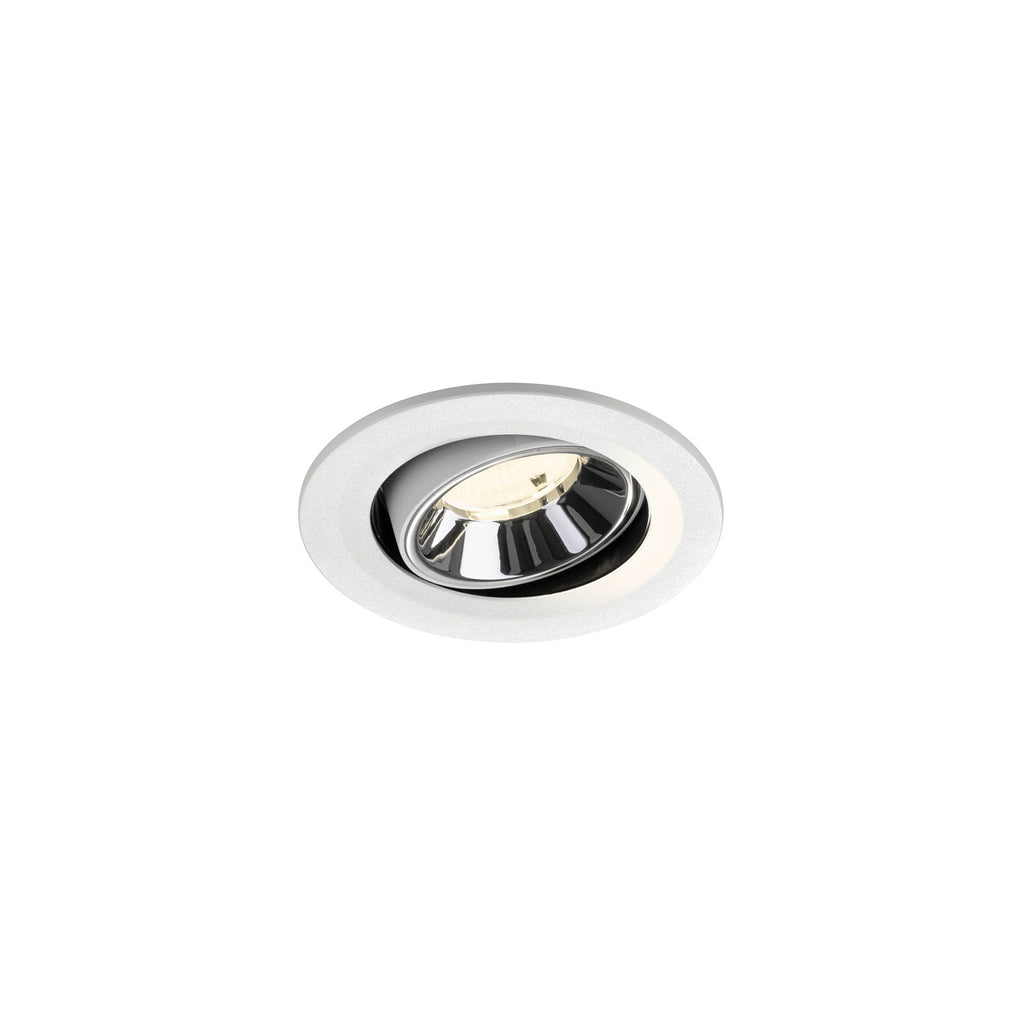 NUMINOS® MOVE S, luminária para encastrar no teto, brance/cromada 4000 K 55°