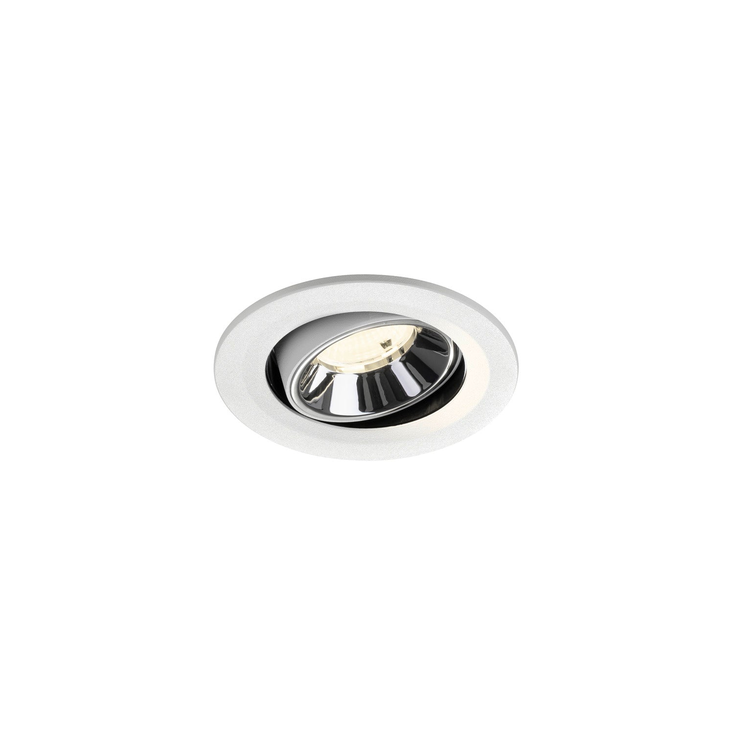NUMINOS® MOVE S, luminária para encastrar no teto, brance/cromada 4000 K 55°