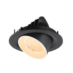 NUMINOS® GIMBLE M, Luminária de teto embutida, 2700 K, 40°, preto / branco