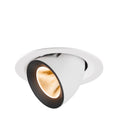 NUMINOS® GIMBLE M, luminária para encastrar no teto, brance/preta 2700 K 20°