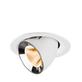NUMINOS® GIMBLE M, luminária para encastrar no teto, brance/cromada 2700 K 20°