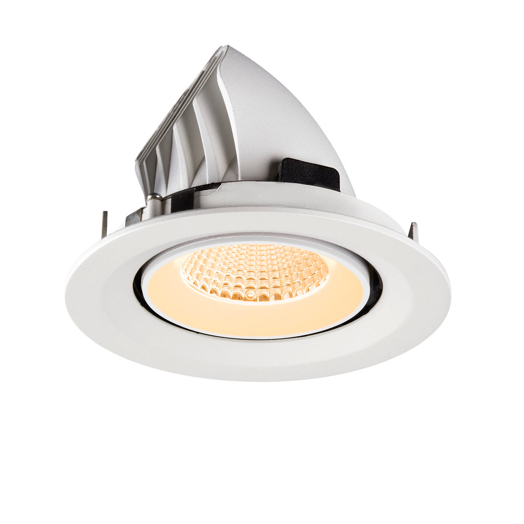 NUMINOS® GIMBLE M, Luminária de teto embutida, 2700 K, 40°, branco