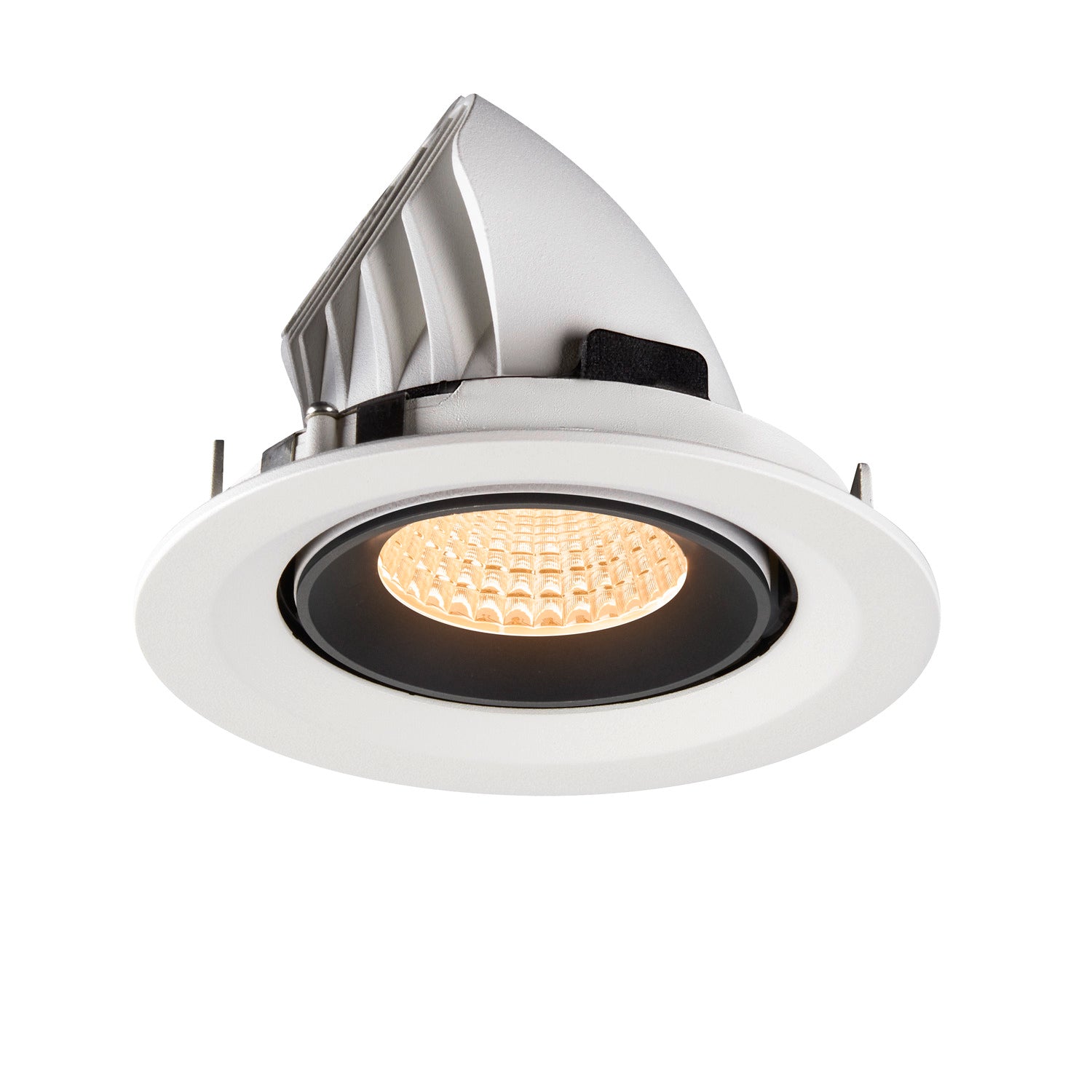NUMINOS® GIMBLE M, luminária para encastrar no teto, brance/preta 2700 K 55°