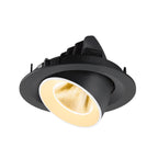 NUMINOS® GIMBLE M, Luminária de teto embutida, 3000 K, 20°, preto / branco