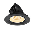 NUMINOS® GIMBLE M, Luminária de teto embutida, 3000 K, 20°, preto / branco
