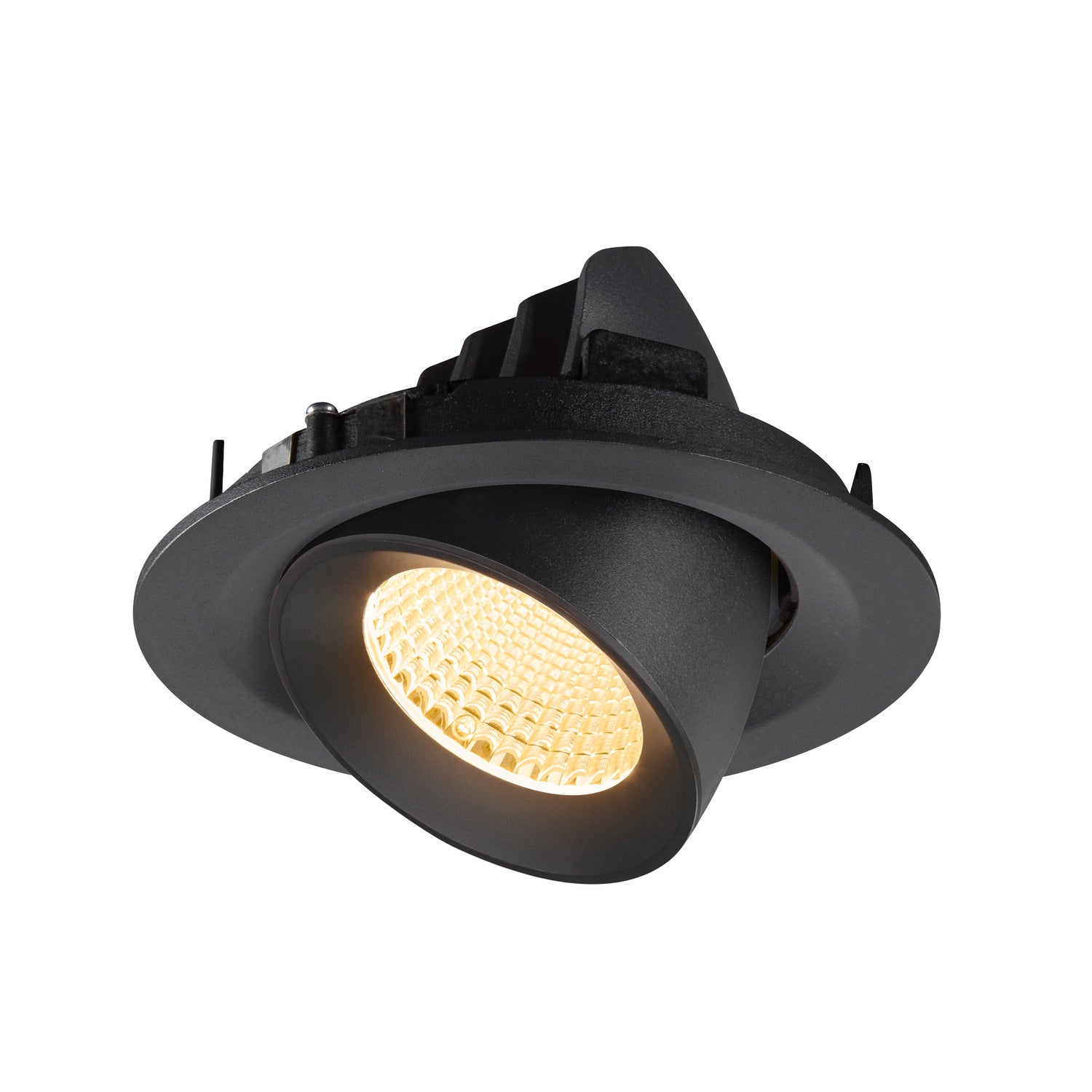 NUMINOS® GIMBLE M, Luminária de teto embutida, 3000 K, 40°, preto