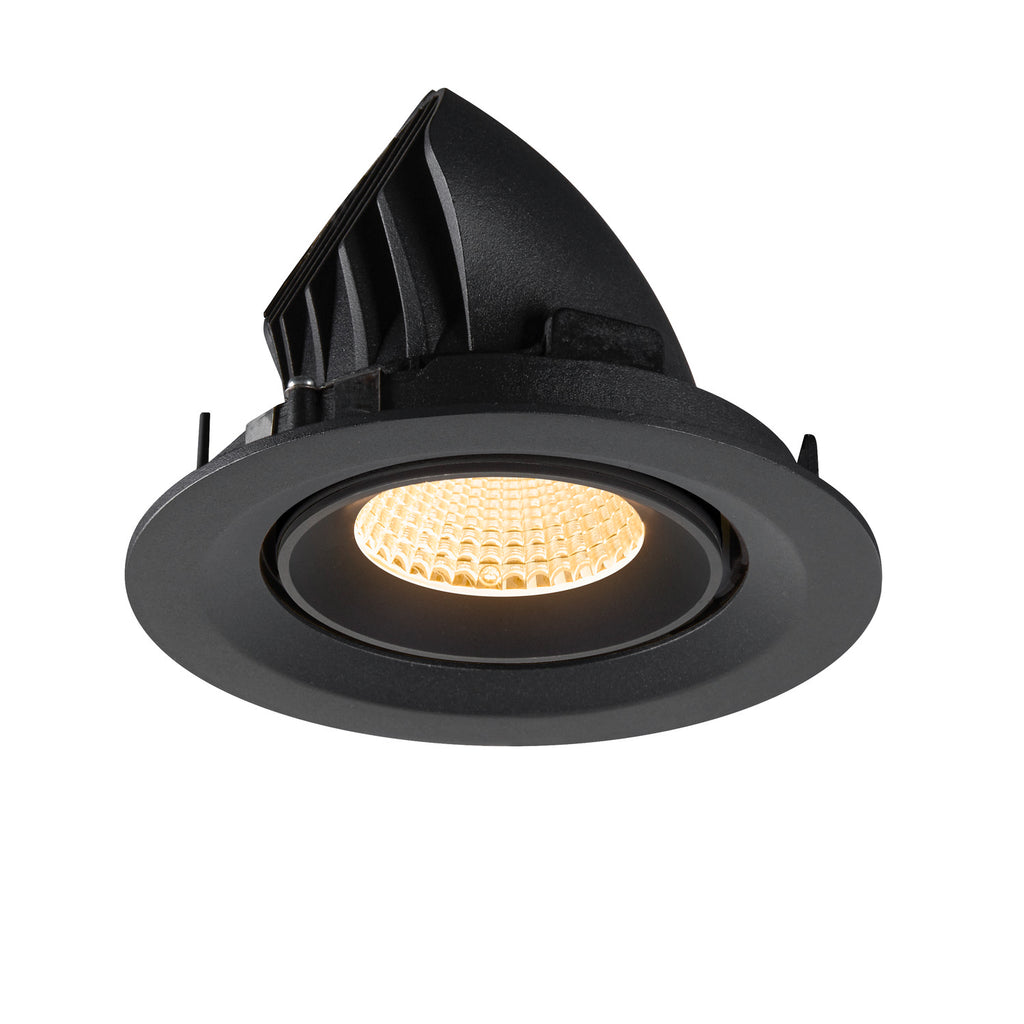 NUMINOS® GIMBLE M, Luminária de teto embutida, 3000 K, 40°, preto