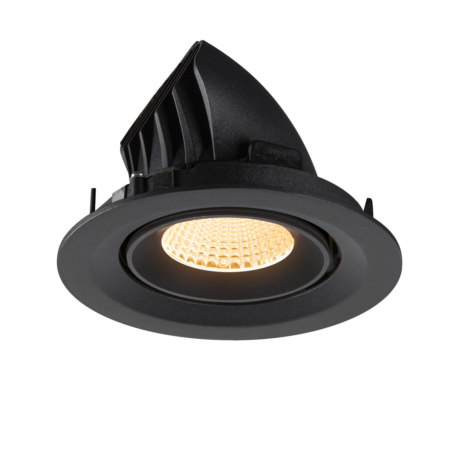 NUMINOS® GIMBLE M, Luminária de teto embutida, 3000 K, 40°, preto