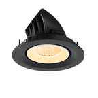 NUMINOS® GIMBLE M, Luminária de teto embutida, 3000 K, 40°, preto / branco