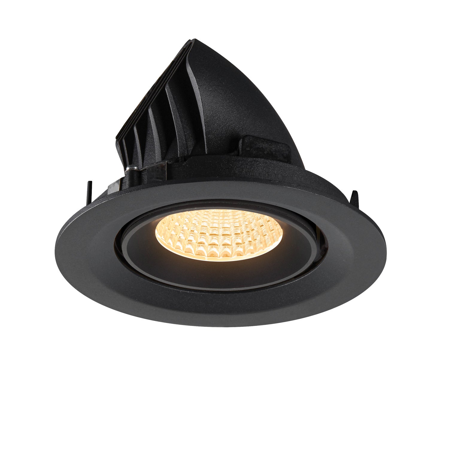 NUMINOS® GIMBLE M, Luminária de teto embutida, 3000 K, 55°, preto