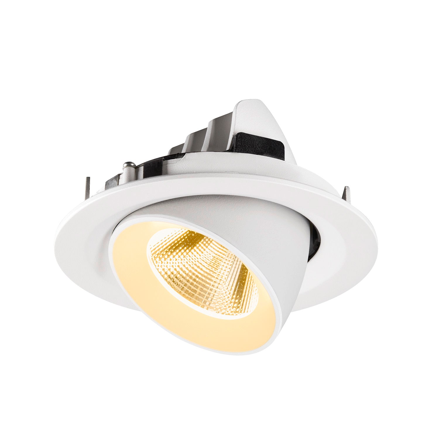 NUMINOS® GIMBLE M, Luminária de teto embutida, 3000 K, 20°, branco