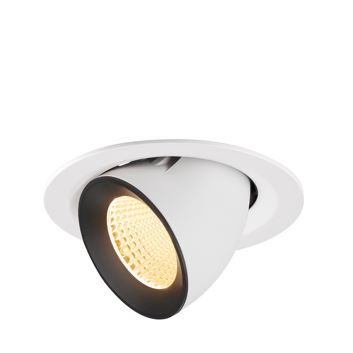 NUMINOS® GIMBLE M, luminária para encastrar no teto, brance/preta 3000 K 40°