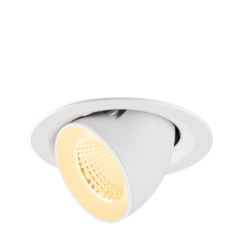 NUMINOS® GIMBLE M, Luminária de teto embutida, 3000 K, 40°, branco