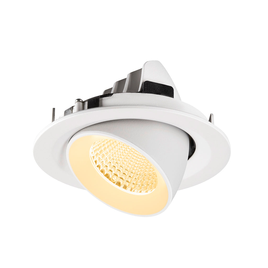 NUMINOS® GIMBLE M, Luminária de teto embutida, 3000 K, 40°, branco