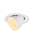 NUMINOS® GIMBLE M, Luminária de teto embutida, 3000 K, 55°, branco