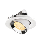 NUMINOS® GIMBLE M, luminária para encastrar no teto, brance/cromada 3000 K 55°