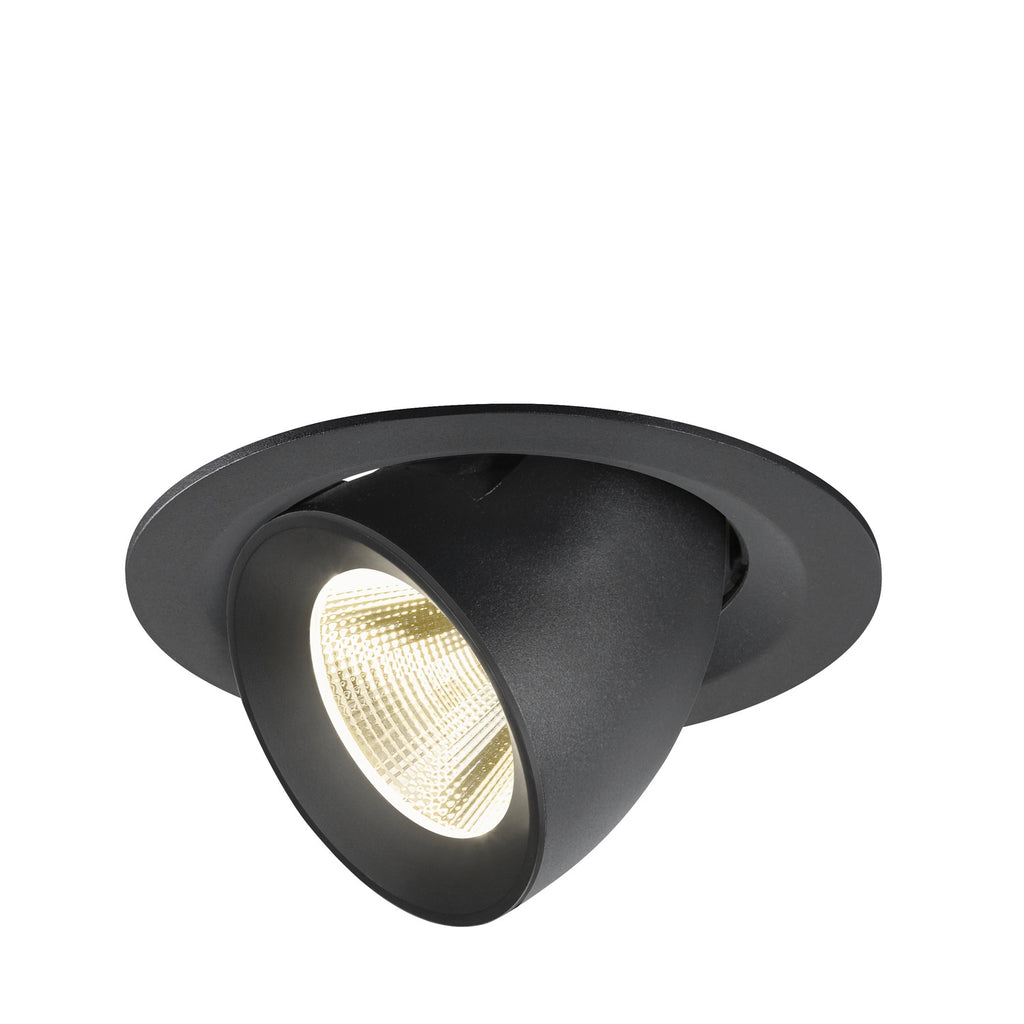 NUMINOS® GIMBLE M, Luminária de teto embutida, 4000 K, 20°, preto