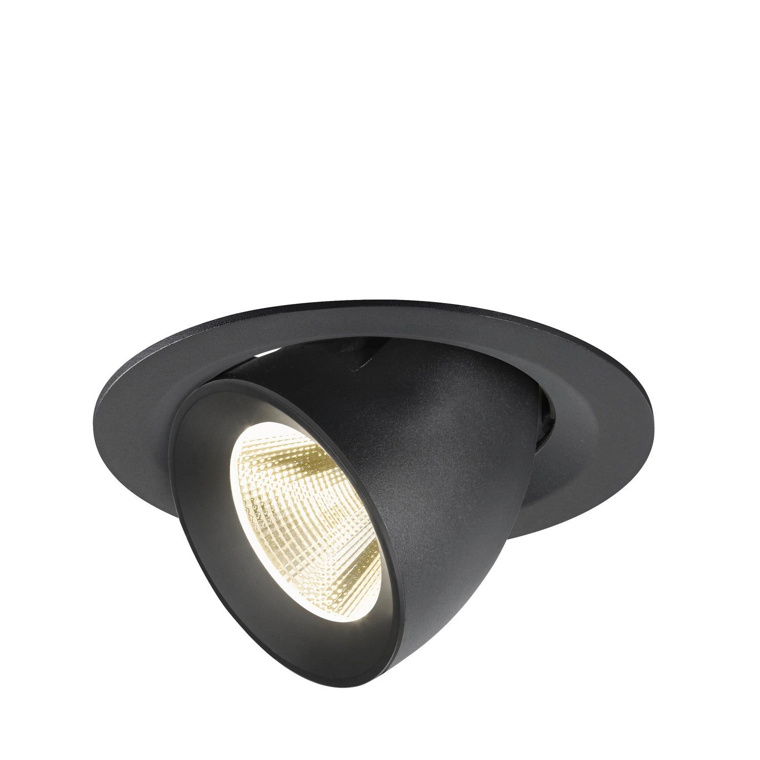 NUMINOS® GIMBLE M, Luminária de teto embutida, 4000 K, 20°, preto
