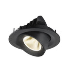 NUMINOS® GIMBLE M, Luminária de teto embutida, 4000 K, 20°, preto