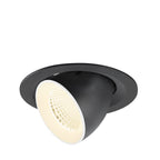 NUMINOS® GIMBLE M, luminária de teto embutida, 4000 K, 40°, preto / branco