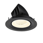 NUMINOS® GIMBLE M, luminária de teto embutida, 4000 K, 40°, preto / branco
