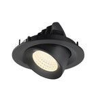 NUMINOS® GIMBLE M, Luminária de teto embutida, 4000 K, 55°, preto