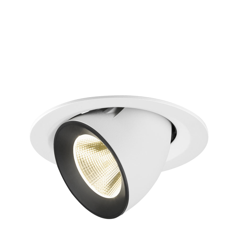 NUMINOS® GIMBLE M, luminária para encastrar no teto, brance/preta 4000 K 20°