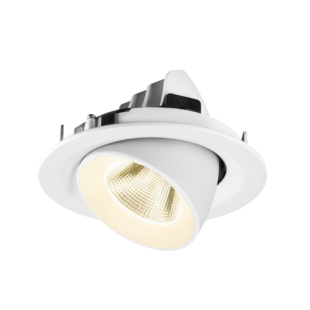 NUMINOS® GIMBLE M, Luminária de teto embutida, 4000 K, 20°, branco