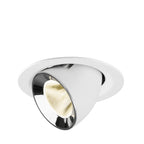 NUMINOS® GIMBLE M, luminária para encastrar no teto, brance/cromada 4000 K 20°