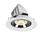 NUMINOS® GIMBLE M, luminária para encastrar no teto, brance/cromada 4000 K 20°