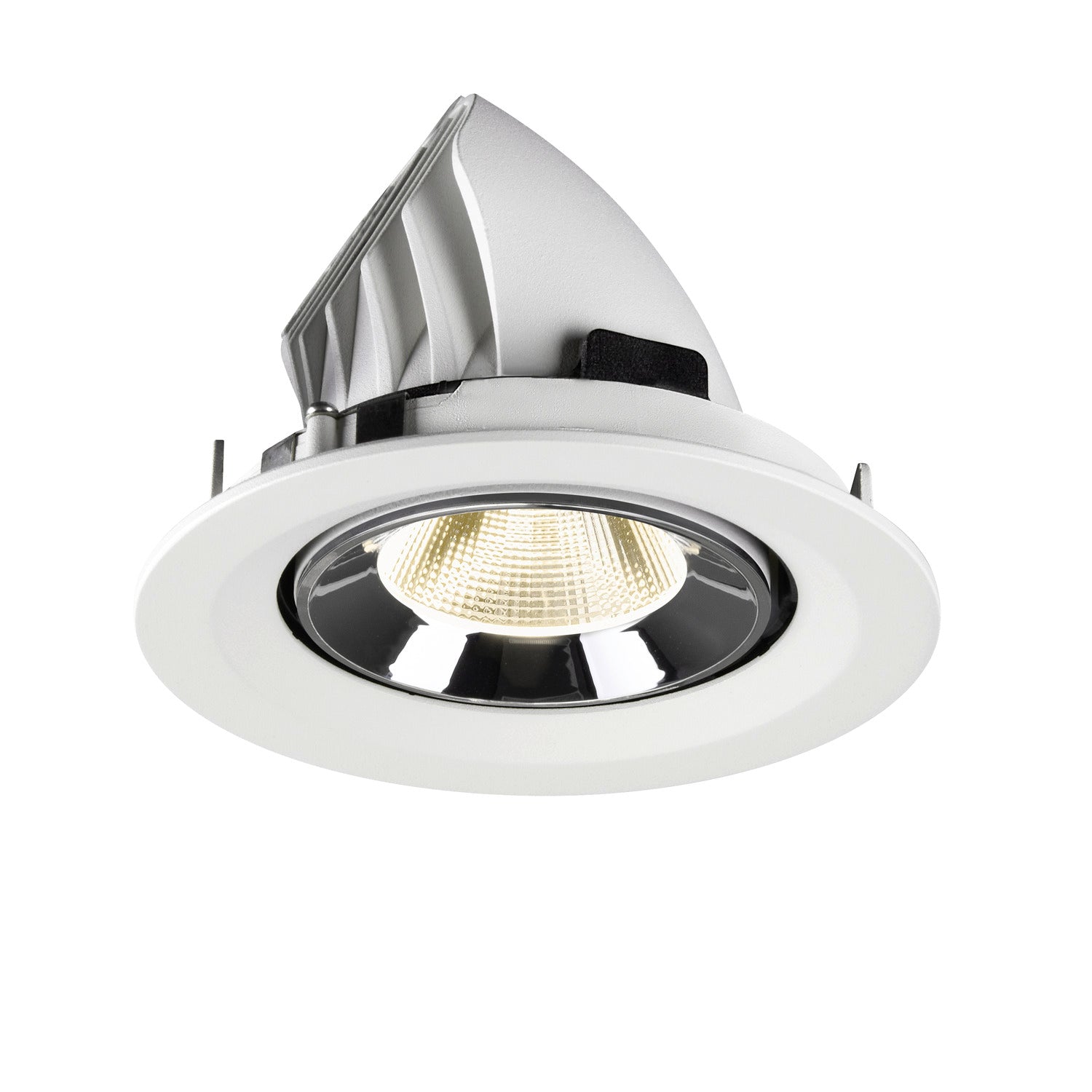 NUMINOS® GIMBLE M, luminária para encastrar no teto, brance/cromada 4000 K 20°