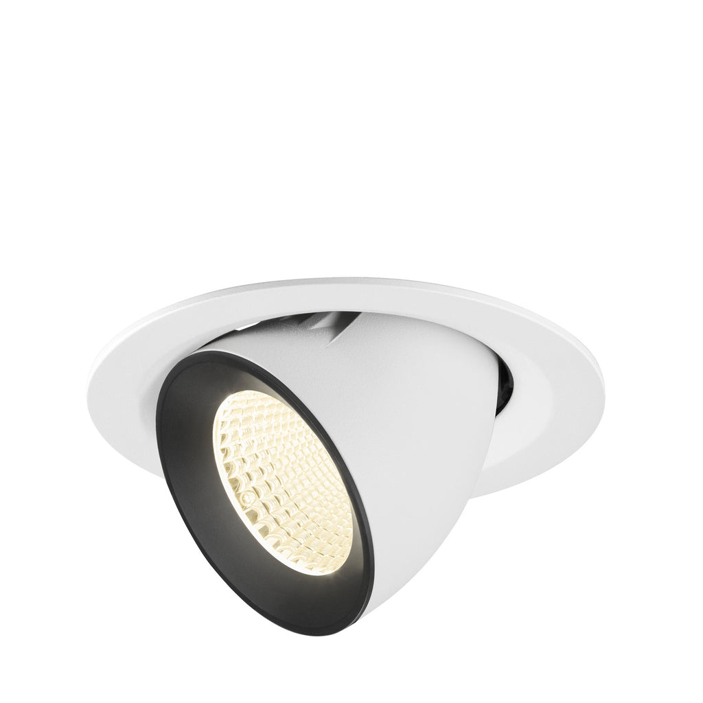 NUMINOS® GIMBLE M, luminária para encastrar no teto, brance/preta 4000 K 40°