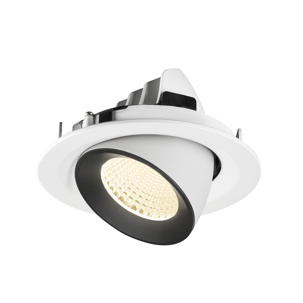 NUMINOS® GIMBLE M, luminária para encastrar no teto, brance/preta 4000 K 40°