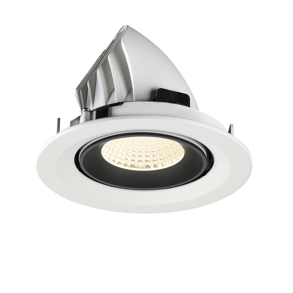 NUMINOS® GIMBLE M, luminária para encastrar no teto, brance/preta 4000 K 40°