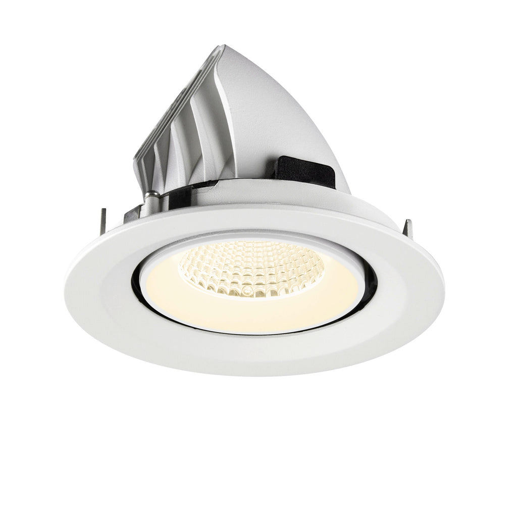 NUMINOS® GIMBLE M, Luminária de teto embutida, 4000 K, 40°, branco