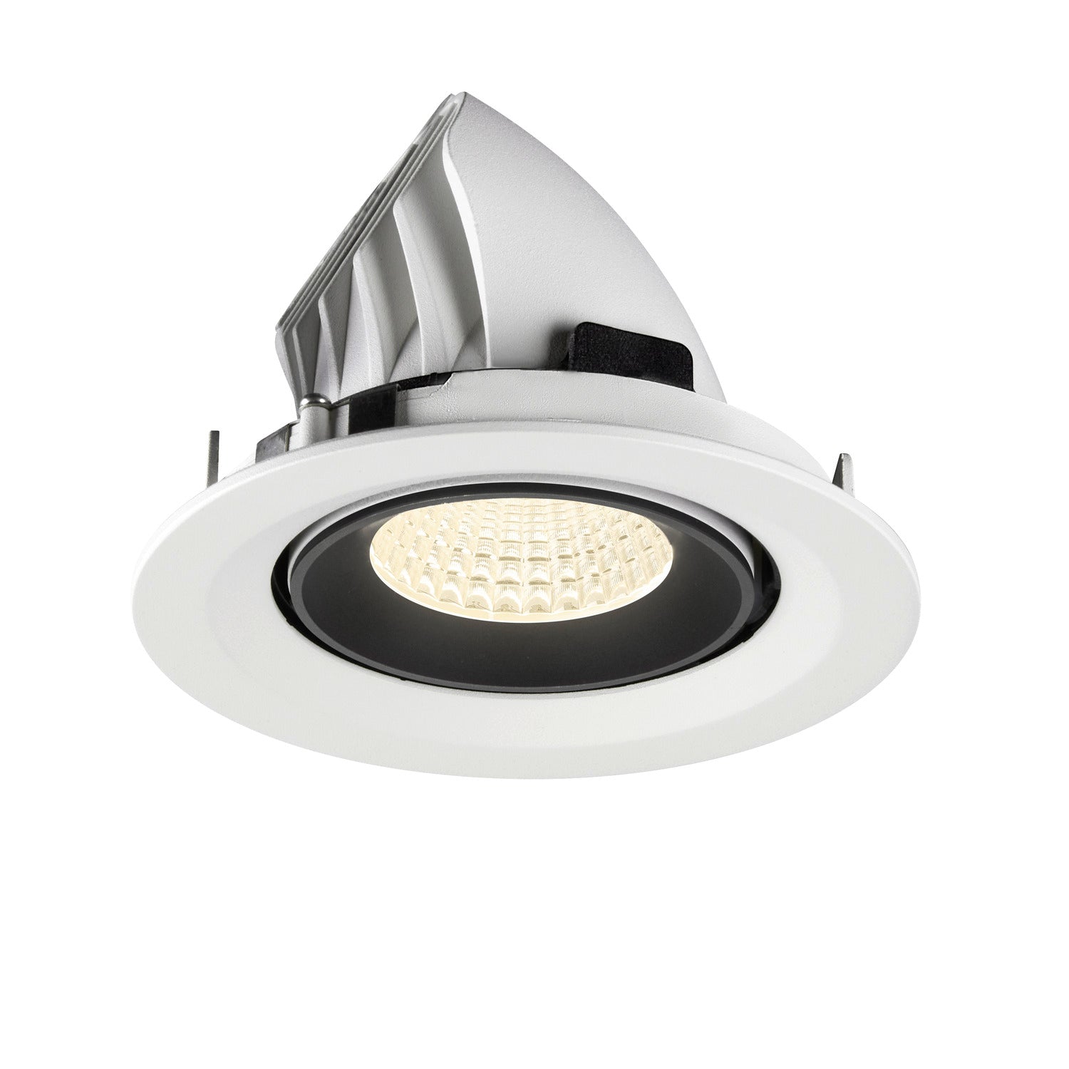 NUMINOS® GIMBLE M, luminária para encastrar no teto, brance/preta 4000 K 55°