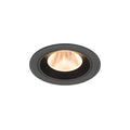 NUMINOS® M, luminária de teto embutida, 2700 K, 20°, IP20, redonda, preta