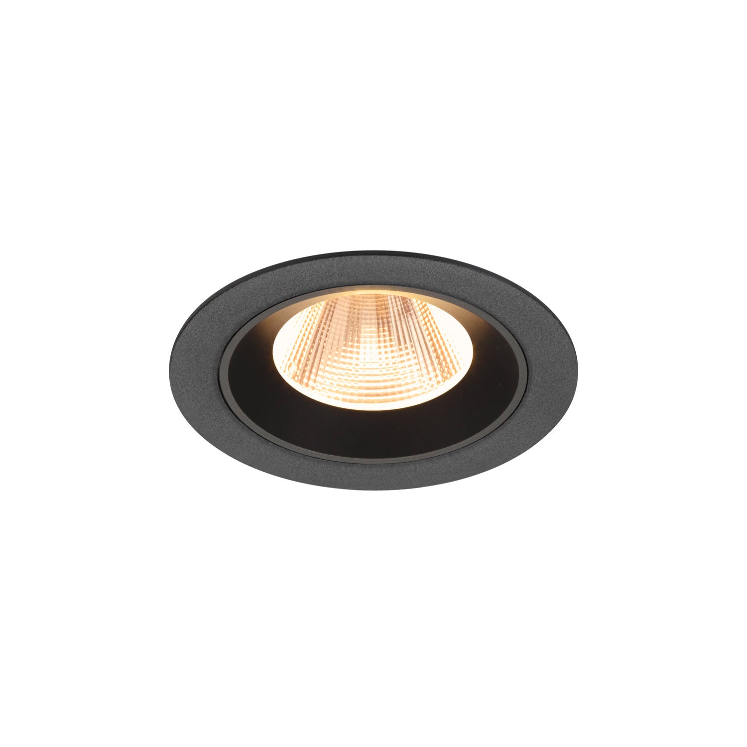 NUMINOS® M, luminária de teto embutida, 2700 K, 20°, IP20, redonda, preta