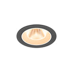NUMINOS® M, luminária de teto embutida, 2700 K, 20°, IP20, redonda, preto / branco