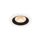 NUMINOS® M, luminária para encastrar no teto, brance/preta 2700 K 20°