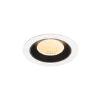 NUMINOS® M, luminária para encastrar no teto, brance/preta 2700 K 40°