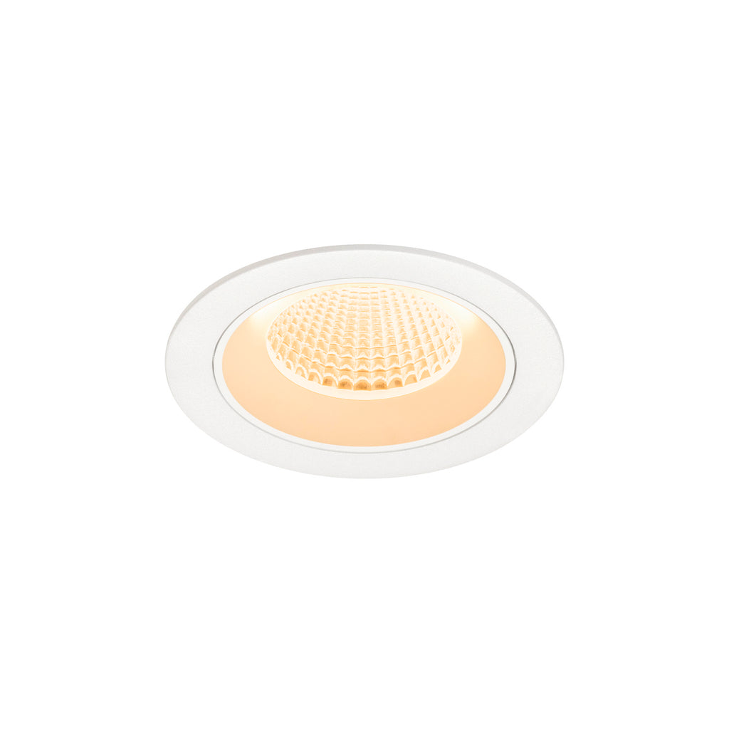 NUMINOS® M, luminária de teto embutida, 2700 K, 40°, IP20, redonda, branca