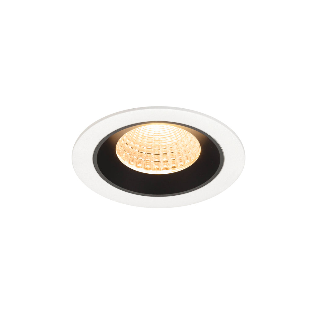 NUMINOS® M, luminária para encastrar no teto, brance/preta 2700 K 55°