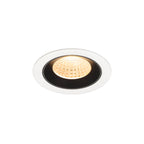 NUMINOS® M, luminária para encastrar no teto, brance/preta 2700 K 55°