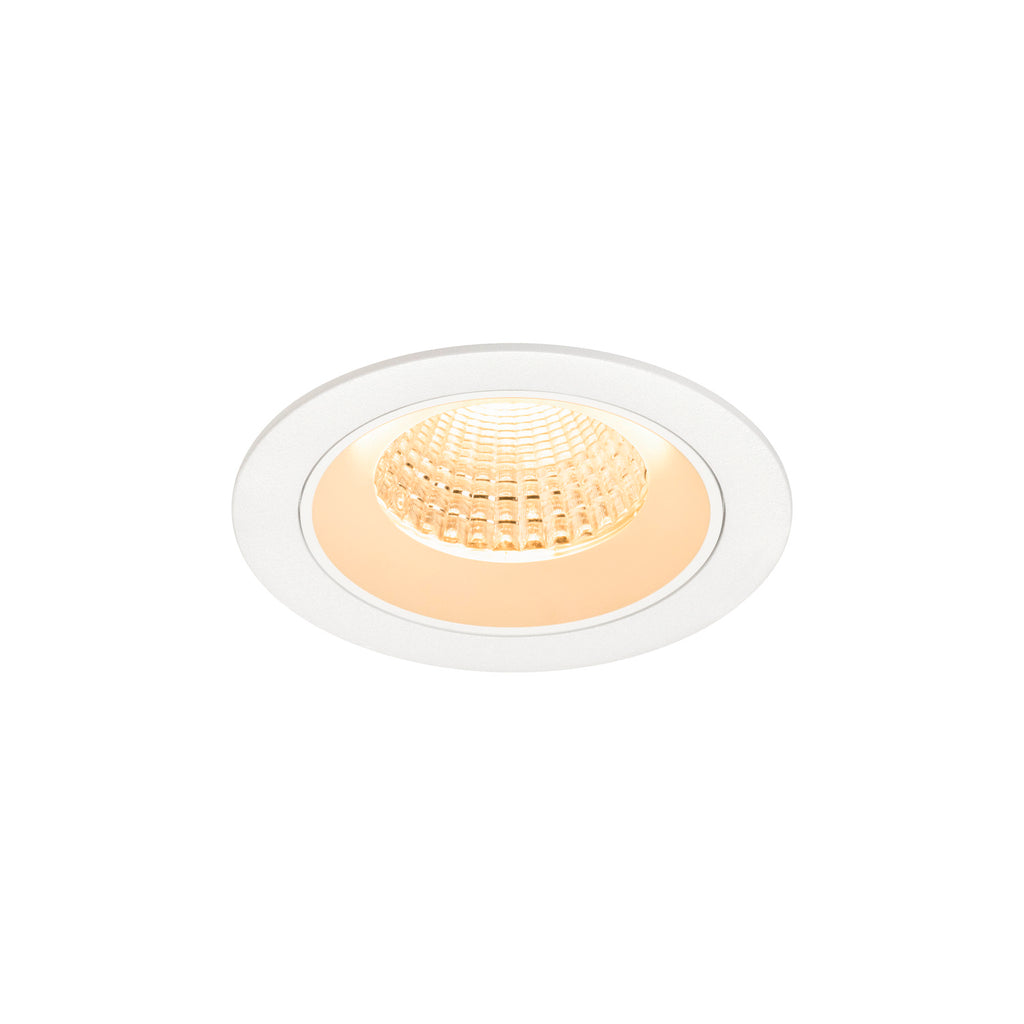 NUMINOS® M, luminária de teto embutida, 2700 K, 55°, IP20, redonda, branca
